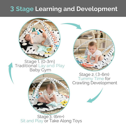 Large Baby Play Gym Playmat for Multi Sensory Sight Touch & Hearing 2205