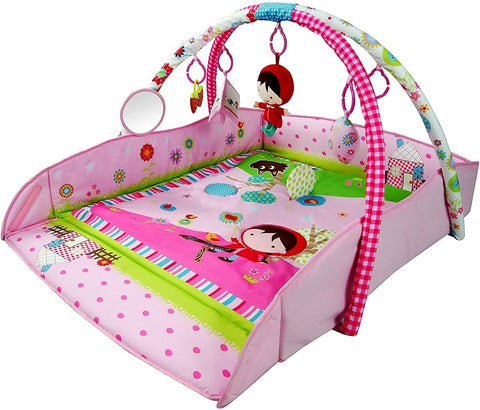 Large 110cm Pink 4 in 1 Baby Playmat Light Musical Activity Play Mat Gym