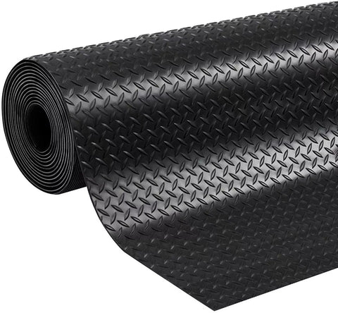 Rubber Flooring Heavy Duty Diamond Matting Non-Slip Industrial Work 1.3m Wide