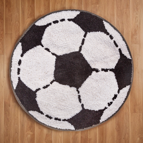 Football Rug Children Kids Bedroom Nursery Play Room Floor Mat Deco