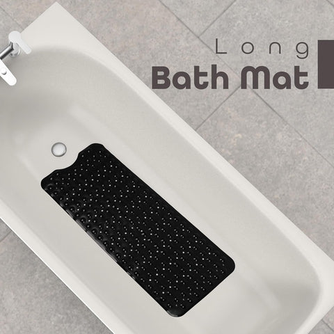 100 x 40 Shower Bath Mat Non Slip Anti Mould & Mildew with Suction Cups Grip