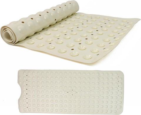 100 x 40 Shower Bath Mat Non Slip Anti Mould & Mildew with Suction Cups Grip