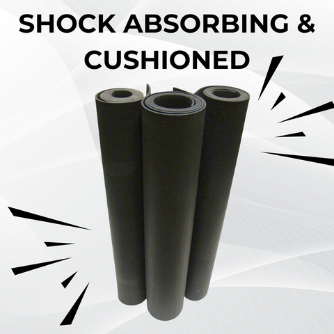 Smooth Rubber Roll Flooring Matting - 5mm Thick - 1.5m Wide - Up To 15M Length