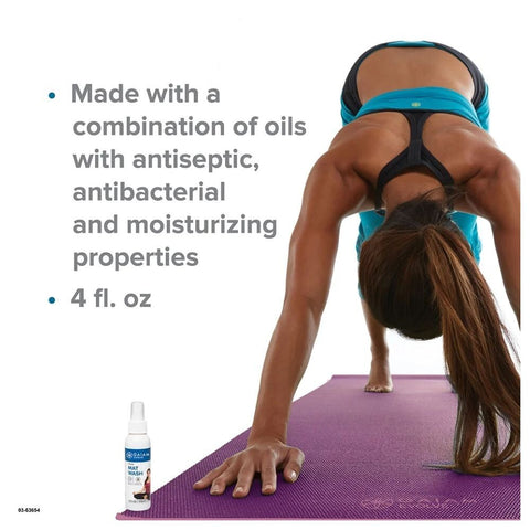 2x Pack Yoga Mat & Spray Non Slip Exercise Mat Men Women Home Workout 58x182cm