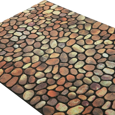 Stone Pebbles Effect Rubber Eco-Friendly Indoor & Outdoor Entrance Floor Mats