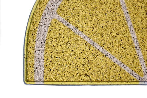 Summer Lemon Half-Moon Doormats Entrance Welcome Non-Slip Novelty Door Mat