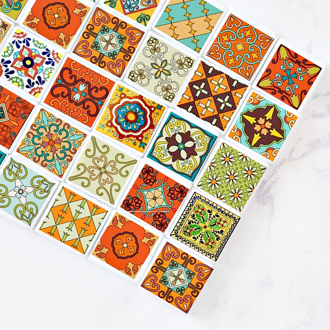 Dollhouse Flooring Handmade Miniature Ceramic Tiles Kitchen Decor