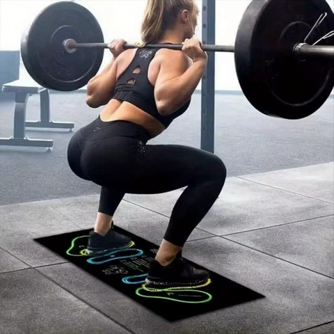 35x80cm Two Color Squat Mat Anti-Slip Home Gym Training Exercise Floor Pad Durab
