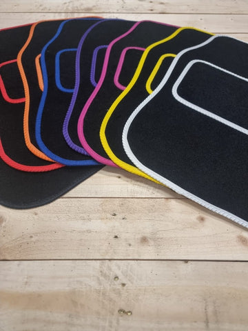 Universal Car Van Floor Mats 4PC Set Non Slip Carpet Black,Red,Blue,Pink,Purple