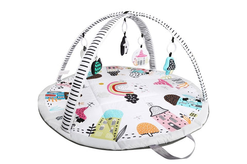 Little Village Baby Playmat Activity Play Gym Convert To Travel Handbag