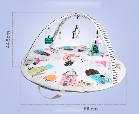 Little Village Baby Playmat Activity Play Gym Convert To Travel Handbag