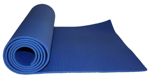 EXTRA THICK 6mm Non-Slip Yoga Mat Exercise blue&purple 173cm x 61cm With Straps!