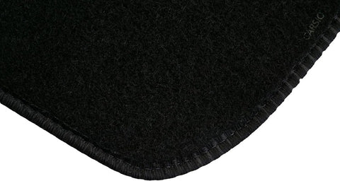 for VW Eos 2007 to 2010 Oval Clips Fully Tailored Black Car Floor Mats Carpets