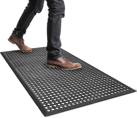 Outdoor Rubber Mat for Floor Anti-Fatigue Non Slip Restaurant Floor Mats 36" X 6