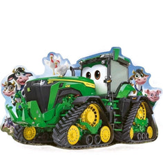 John Deere Puzzle 24 pc Age 3+ Tractor Shaped Floor Puzzle 27"