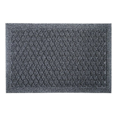 Dirt Defender Diamond Grey Door Mat Heavy Duty Outdoor Entrance 40x60cm