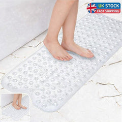 Extra Large Non Slip Rubber Bath Mat Shower Bathtub Anti Mould Strong Suction