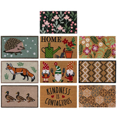 Eco-Friendly Latex Backed Natural Coir Entrance Doormat 45x75cm