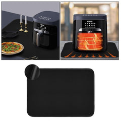 Heat Resistant Kitchen Mat in Black for Air Fryer and Cookware 60x40 CM