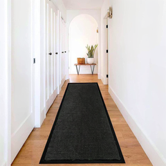 Heavy Duty Non Slip Black 90x300 Barrier Door Mat Rubber Backing Kitchen Mats