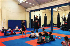 40mm Martial Arts Jigsaw Mats 1m2 Red/Blue Karate TKD Yoga Judo BJJ Muay Thai