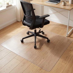 Office Chair Mat for Hardwood Floor, Under Desk 120 x 75 cm, Transparent 