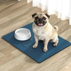 Pet Feeding Mat Absorbent Dog Mat for Food and Water Bowl No Stains Quick Dry