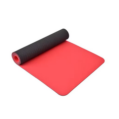 Yoga Mat for Pilates Gym Exercise 10mm Thick Carry Strap Large Comfortable NBR