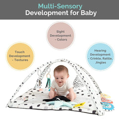 Large Baby Play Gym Playmat for Multi Sensory Sight Touch & Hearing 2205