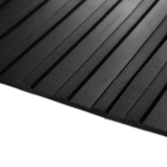 BROAD Wide Ribbed Trailer Ramp Horsebox Rubber Flooring Matting 1m wide x 5mm tk