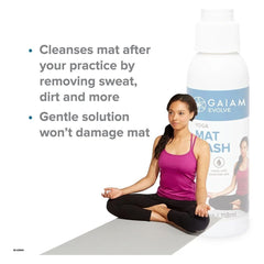 2x Pack Yoga Mat & Spray Non Slip Exercise Mat Men Women Home Workout 58x182cm