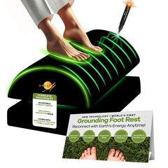 Grounding Foot Rest For under desk At Work Grounding Mat For Feet VeganLeather