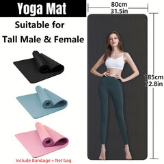 Yoga Mat Fitness Exercise Pad Non Slip Jump Rope Mat for Home Gym Workout Set AU