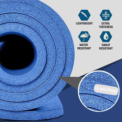 Yoga Mat Pilates Gym Exercise Large 15 mm X 1.9 M Thick Strap